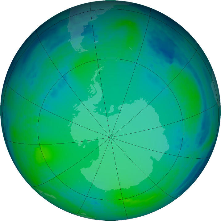 Ozone Map 2004-07-11